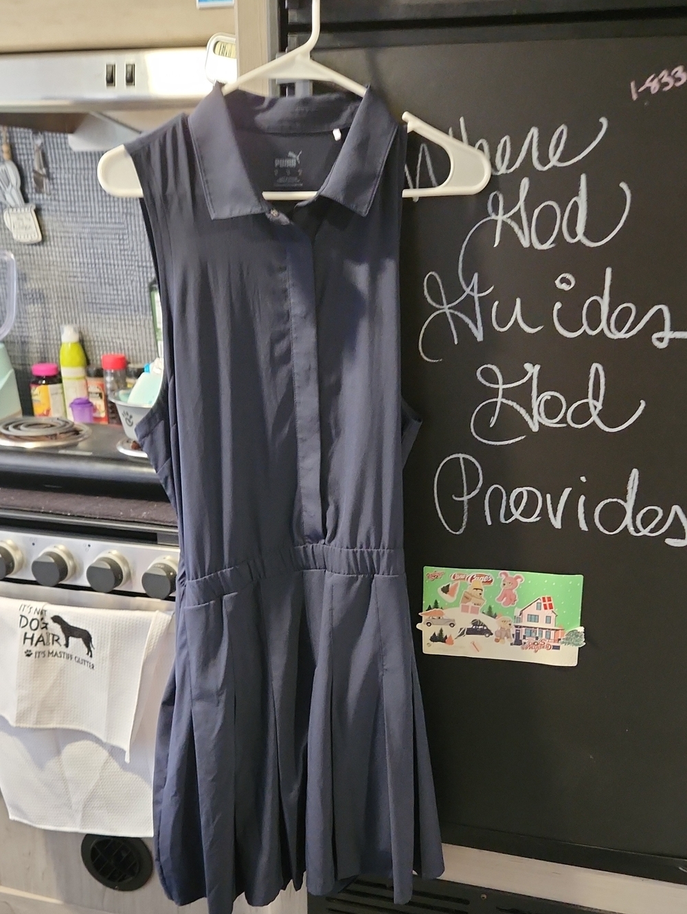 Puma Navy Sleeveless Polo Dress
